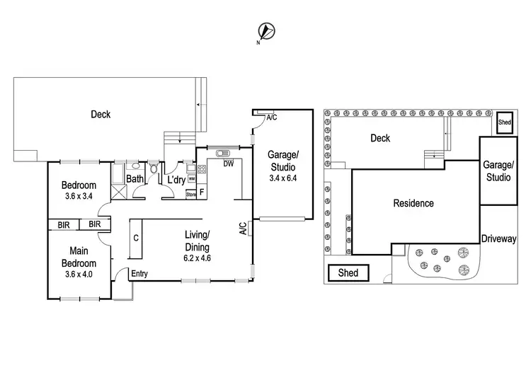 Floorplan of Homely unit listing, 2/65 Wungan Street, Macleod VIC 3085