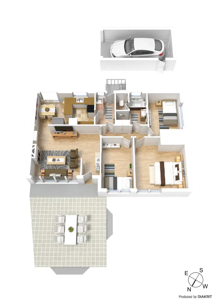 Floorplan of Homely unit listing, 1/5 Hocking Court, Mount Waverley VIC 3149