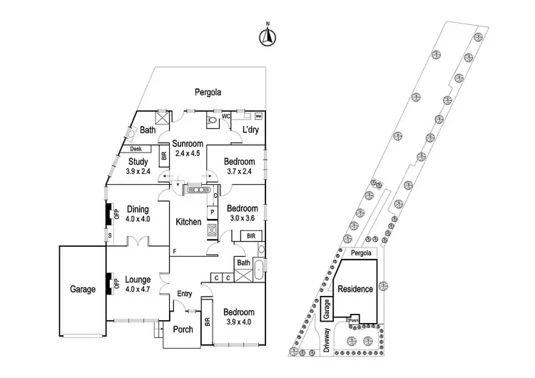Floorplan of Homely house listing, 12 Robina Road, Eaglemont VIC 3084