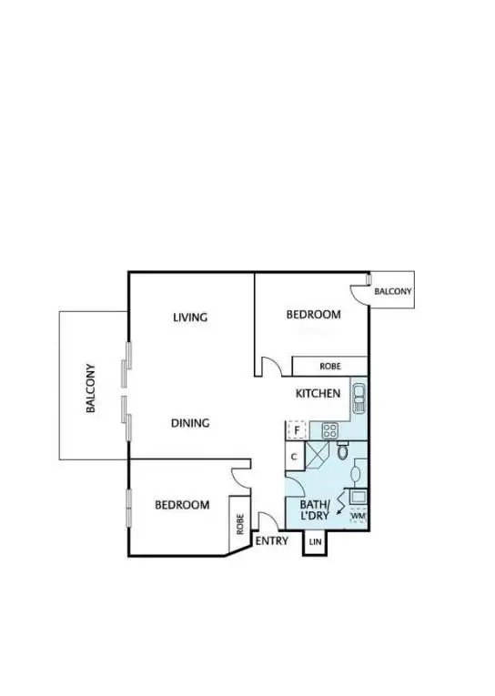 Floorplan of Homely apartment listing, 27/337-341 Sydney Road, Brunswick VIC 3056