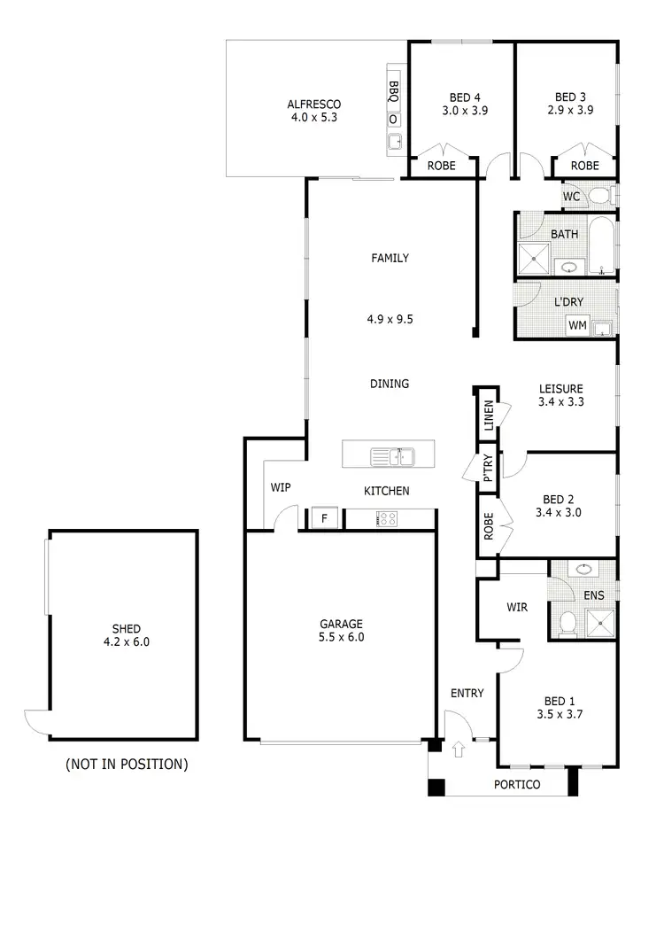 Floorplan of Homely house listing, 10 Coolabah Street, Broadford VIC 3658