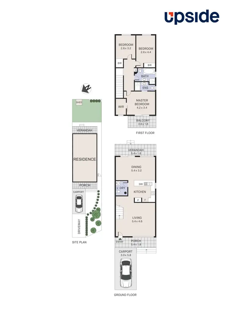 Floorplan of Homely semi-detached listing, 34C Albert Street, Ingleburn NSW 2565