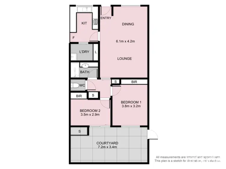 Floorplan of Homely unit listing, 4/55 Burkitt Street, Page ACT 2614