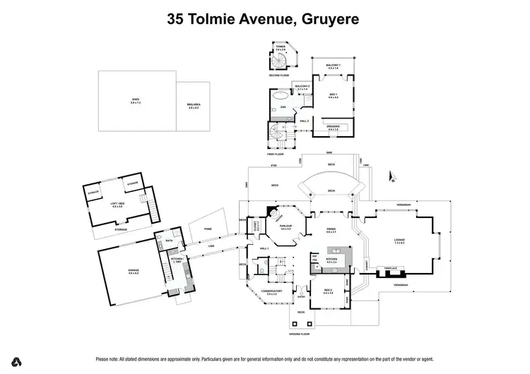 Floorplan of Homely house listing, 35 Tolmie Avenue, Gruyere VIC 3770