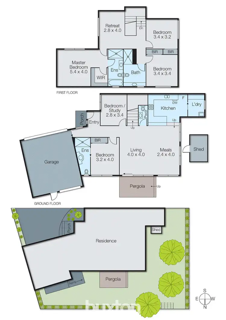 Floorplan of Homely townhouse listing, 2/4 Hilsea Court, Mount Waverley VIC 3149