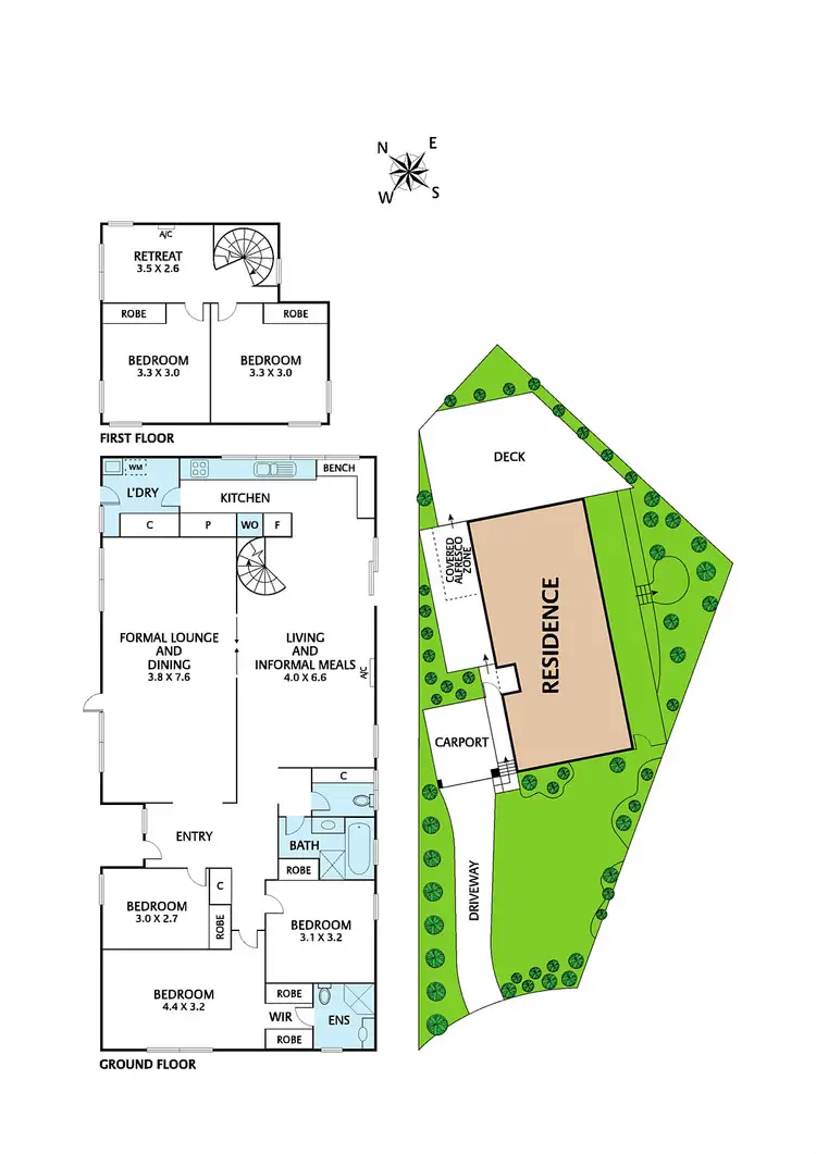 Floorplan of Homely house listing, 59 Botanic Drive, Doncaster VIC 3108