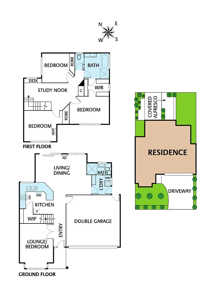 Floorplan of Homely townhouse listing, 2 Railway Road, Eltham VIC 3095