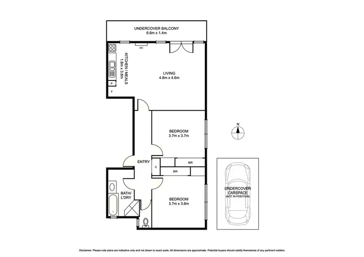 Floorplan of Homely apartment listing, 14/379 Dandenong Road, Armadale VIC 3143