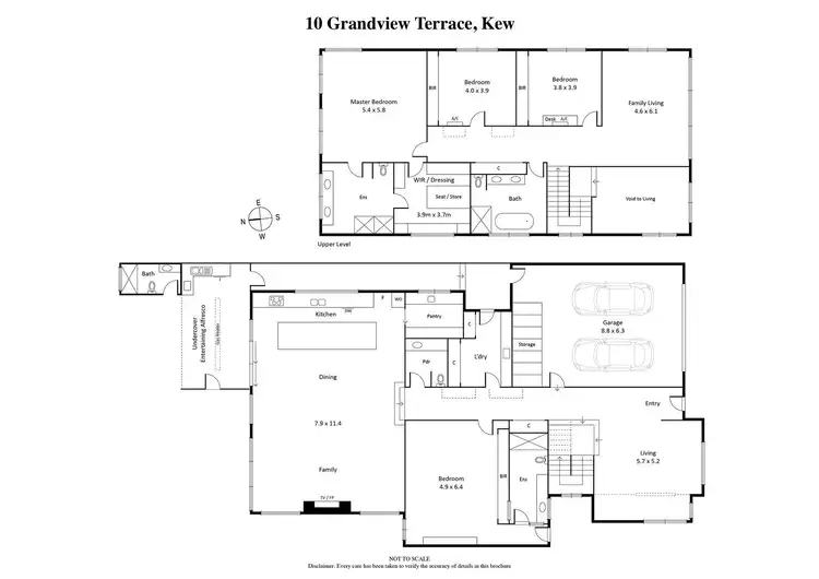 Floorplan of Homely house listing, 10 Grandview Terrace, Kew VIC 3101