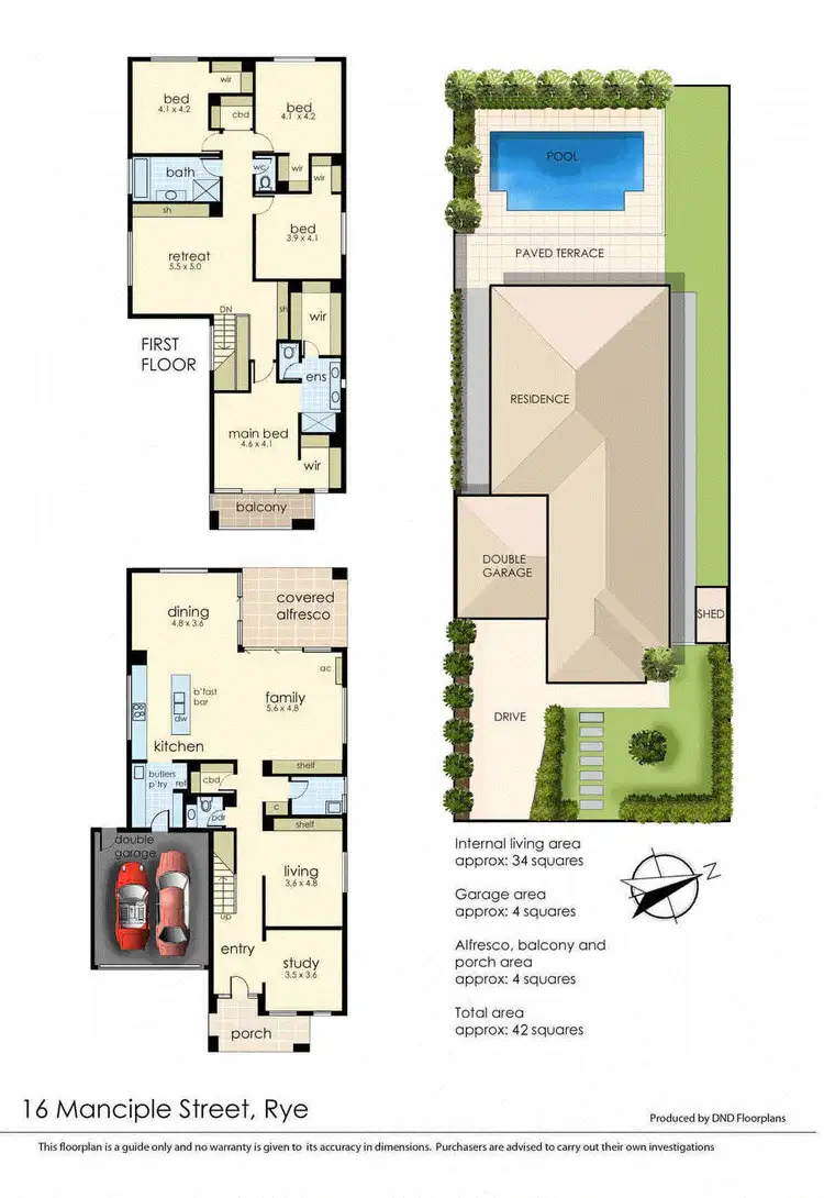 Floorplan of Homely house listing, 16 Manciple Street, Rye VIC 3941
