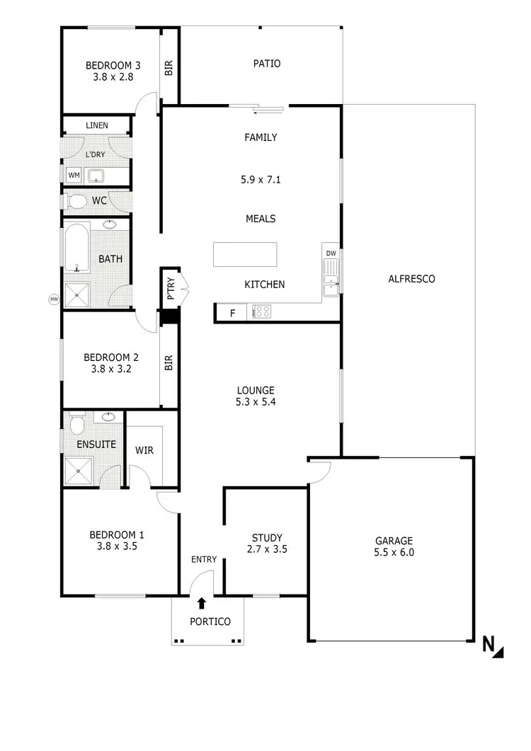 Floorplan of Homely house listing, 6 Violet Lane, Broadford VIC 3658
