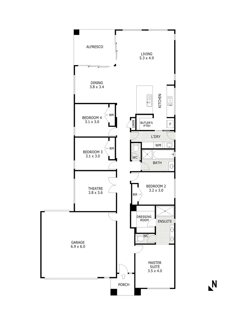 Floorplan of Homely house listing, 25 Belleview Crescent, Beveridge VIC 3753