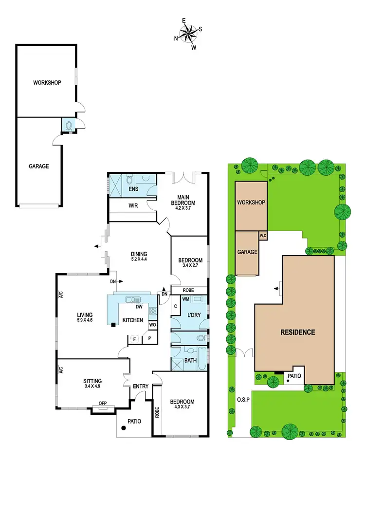 Floorplan of Homely house listing, 8 Hallow Street, Bentleigh East VIC 3165