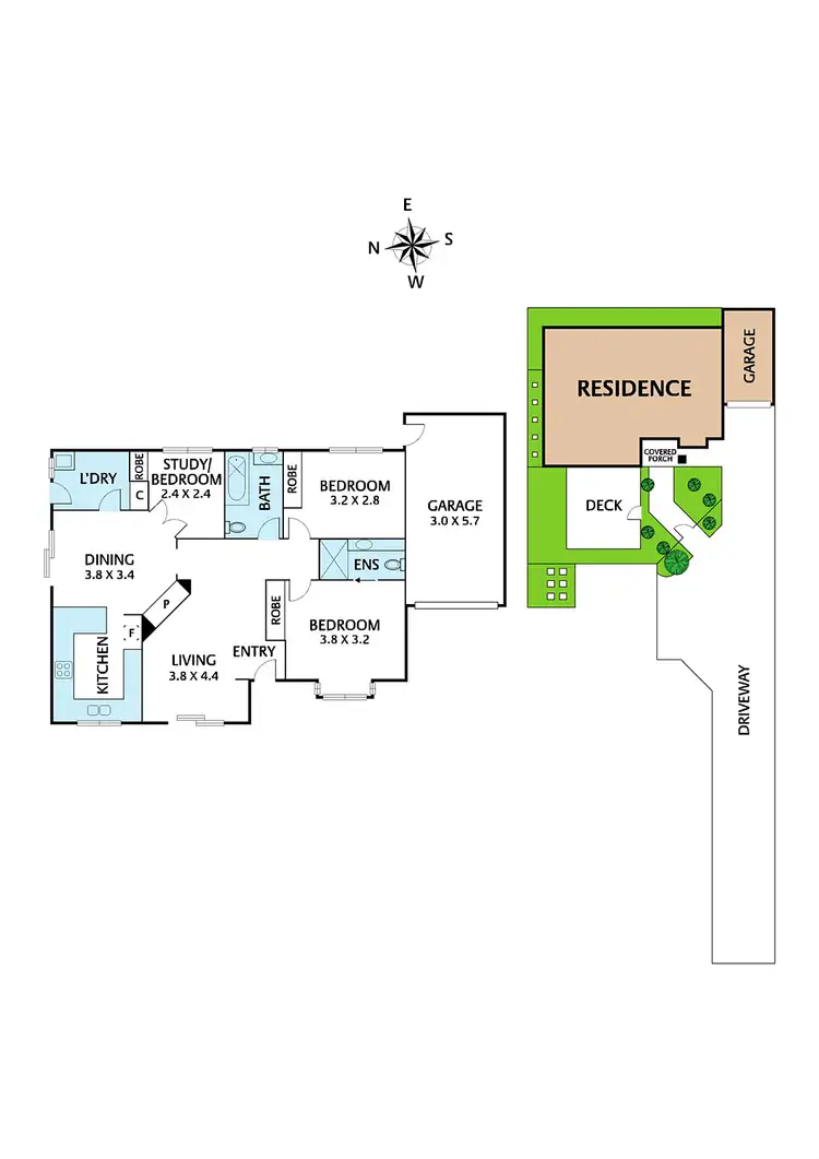 Floorplan of Homely unit listing, 2/317 Springvale Road, Forest Hill VIC 3131