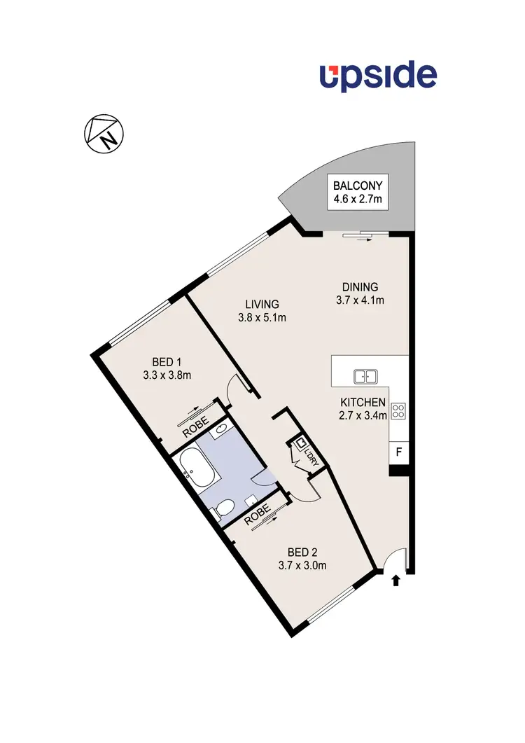 Floorplan of Homely unit listing, 309/68 Pacific Drive, Port Macquarie NSW 2444