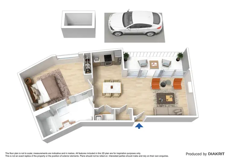 Floorplan of Homely apartment listing, 302/16-22 Cobden Street, North Melbourne VIC 3051