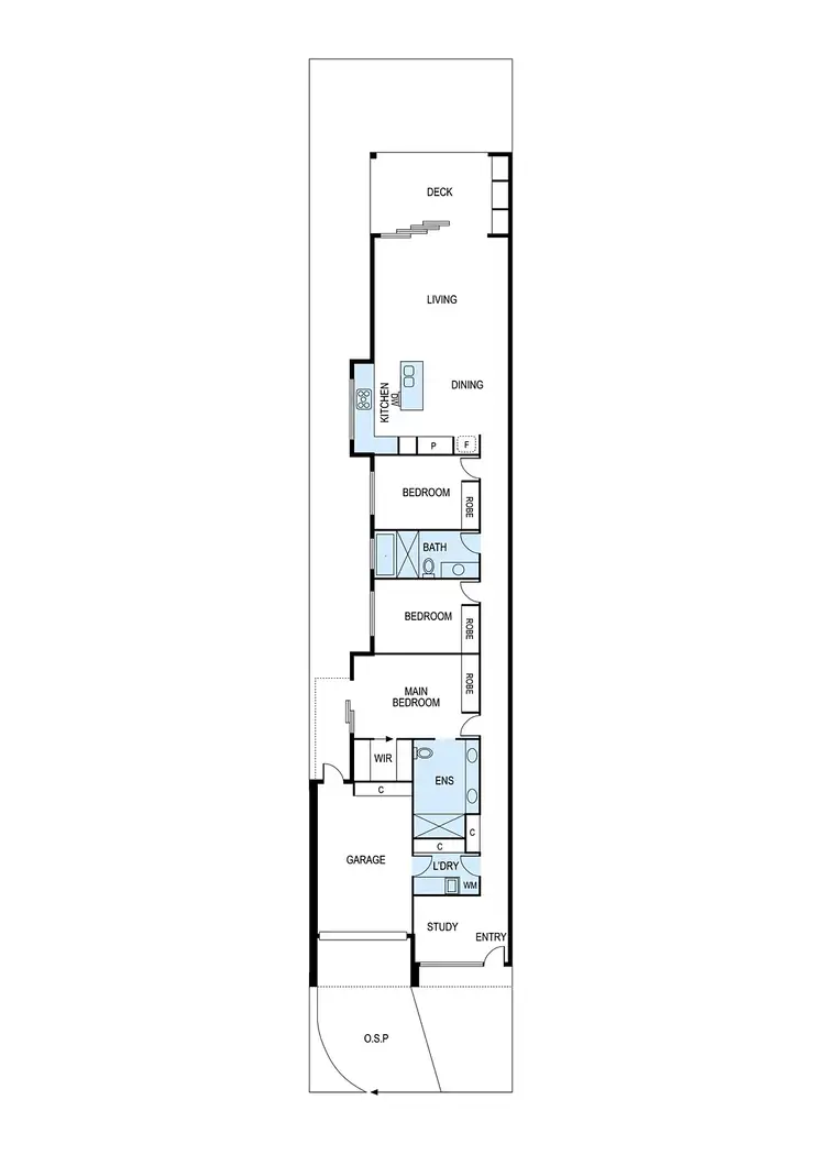 Floorplan of Homely townhouse listing, 1B Loranne Street, Bentleigh VIC 3204