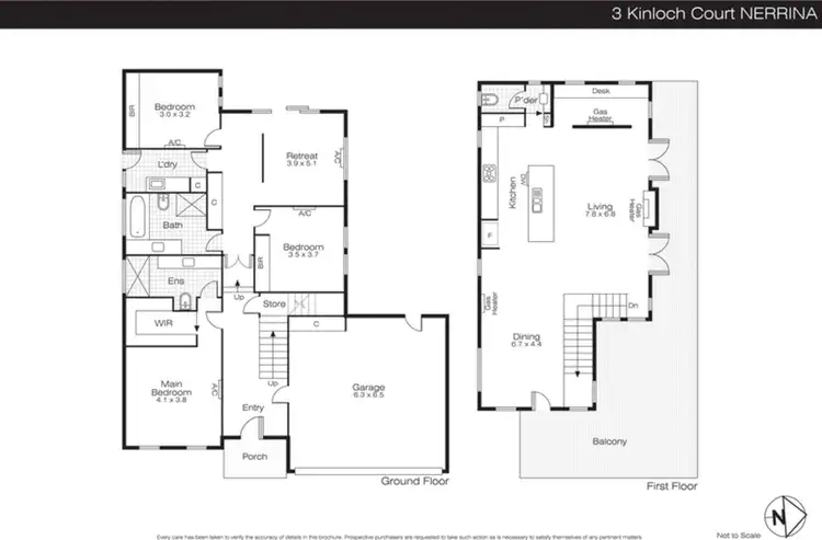 Floorplan of Homely house listing, 3 Kinloch Court, Nerrina VIC 3350