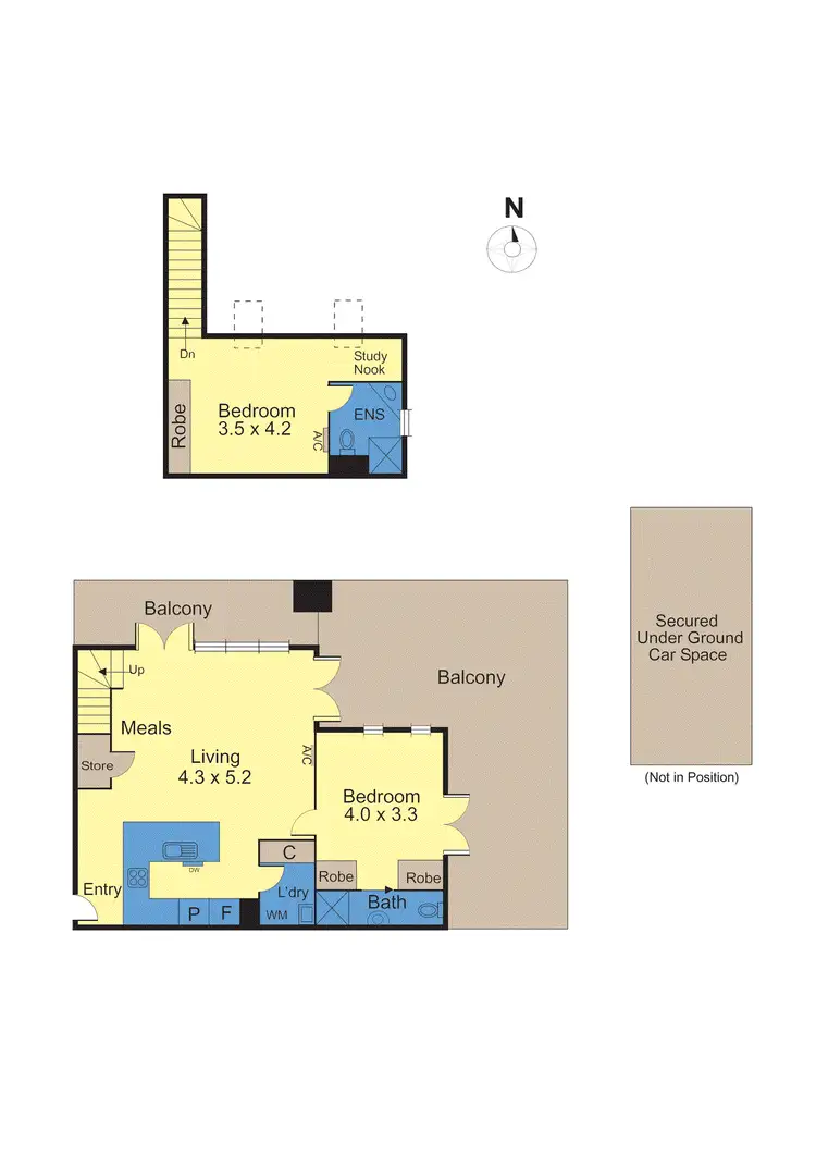 Floorplan of Homely apartment listing, 196H Riversdale Road, Hawthorn VIC 3122