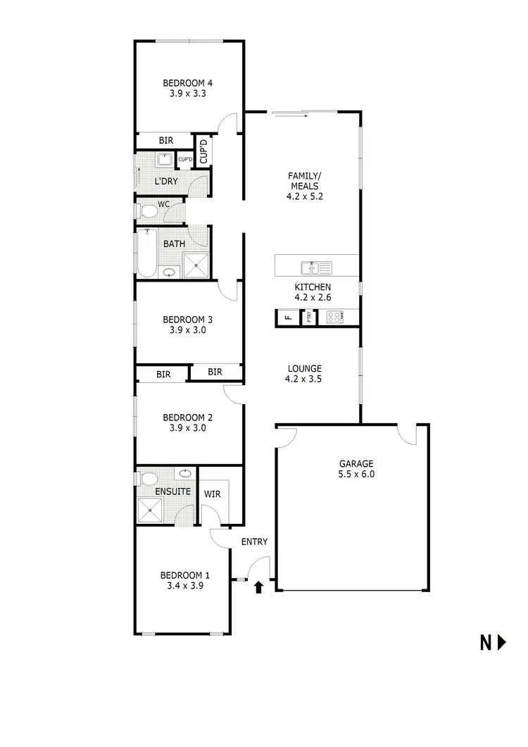 Floorplan of Homely house listing, 15 Maidenhair Drive, Wallan VIC 3756