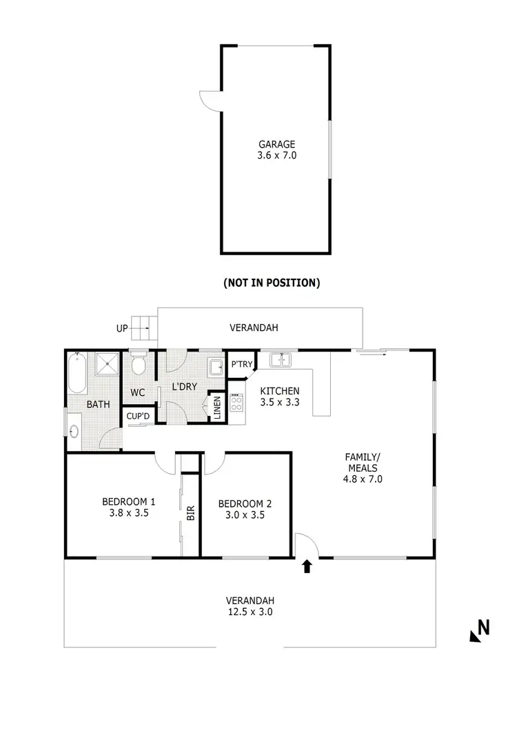Floorplan of Homely house listing, 5 High Street, Pyalong VIC 3521