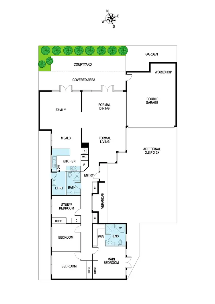 Floorplan of Homely townhouse listing, 5A Kingsley Parade, Carnegie VIC 3163