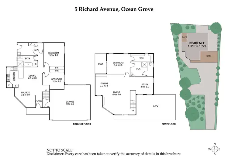 Floorplan of Homely house listing, 5 Richard Avenue, Ocean Grove VIC 3226