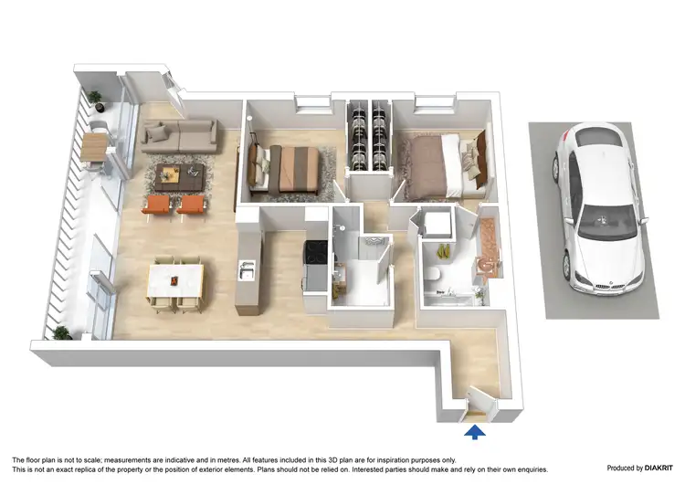 Floorplan of Homely apartment listing, 205/1 Bouverie Street, Carlton VIC 3053
