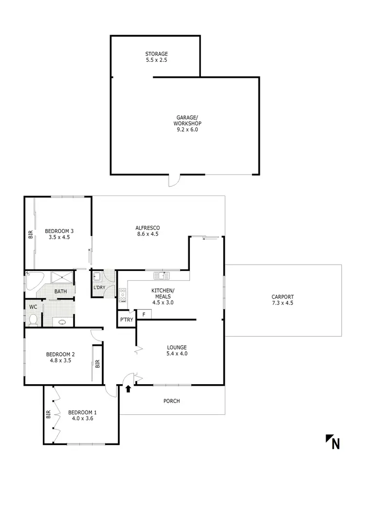Floorplan of Homely house listing, 3 Hamilton Street, Broadford VIC 3658