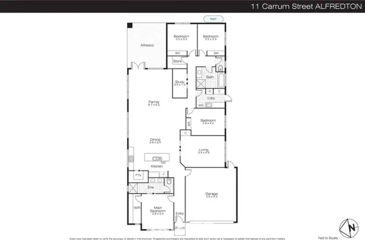 Floorplan of Homely house listing, 11 Carrum Street, Alfredton VIC 3350
