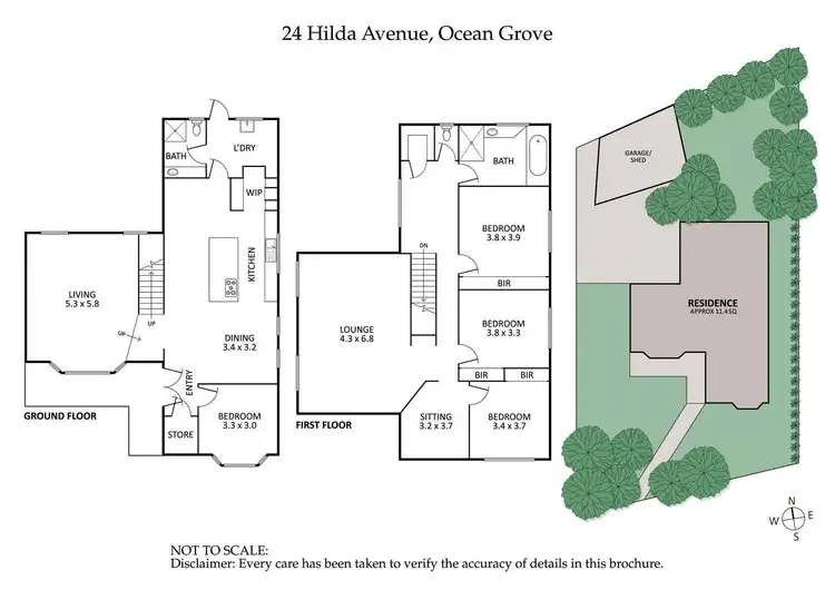 Floorplan of Homely house listing, 24 Hilda Avenue, Ocean Grove VIC 3226