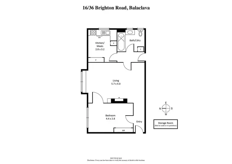 Floorplan of Homely apartment listing, 16/36 Brighton Road, Balaclava VIC 3183