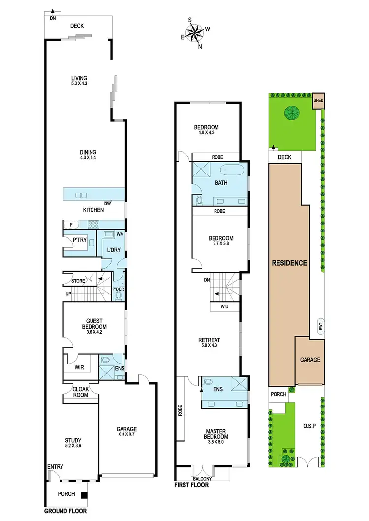 Floorplan of Homely townhouse listing, 188a Patterson Road, Bentleigh VIC 3204
