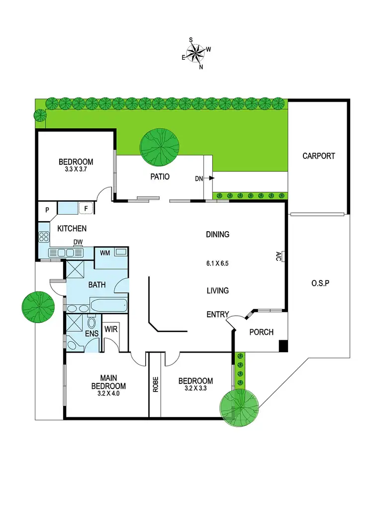 Floorplan of Homely unit listing, 2/204 Patterson Road, Bentleigh VIC 3204