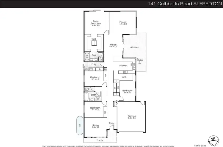 Floorplan of Homely house listing, 141 Cuthberts Road, Alfredton VIC 3350