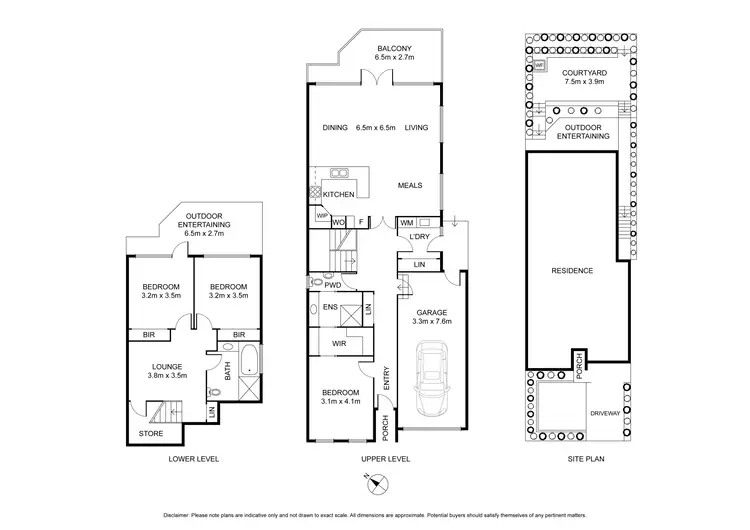 Floorplan of Homely townhouse listing, 12a Jinjella Road, Highton VIC 3216