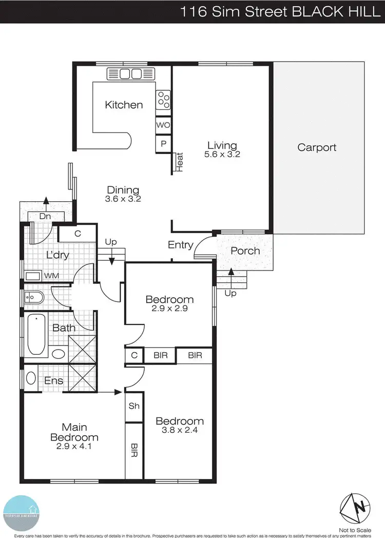 Floorplan of Homely house listing, 116 Sim Street, Black Hill VIC 3350