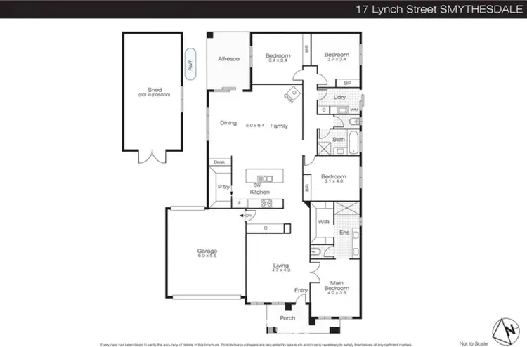 Floorplan of Homely house listing, 17 Lynch Street, Smythesdale VIC 3351