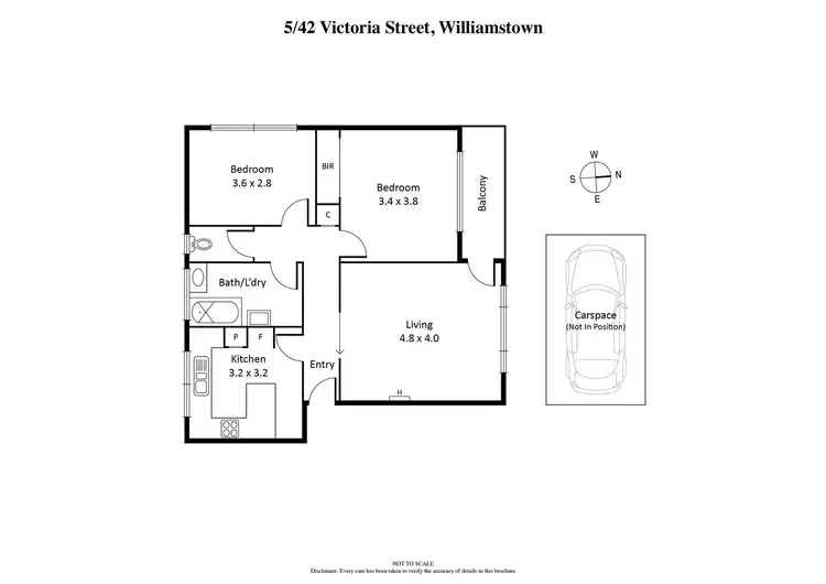 Floorplan of Homely apartment listing, 5/42 Victoria Street, Williamstown VIC 3016