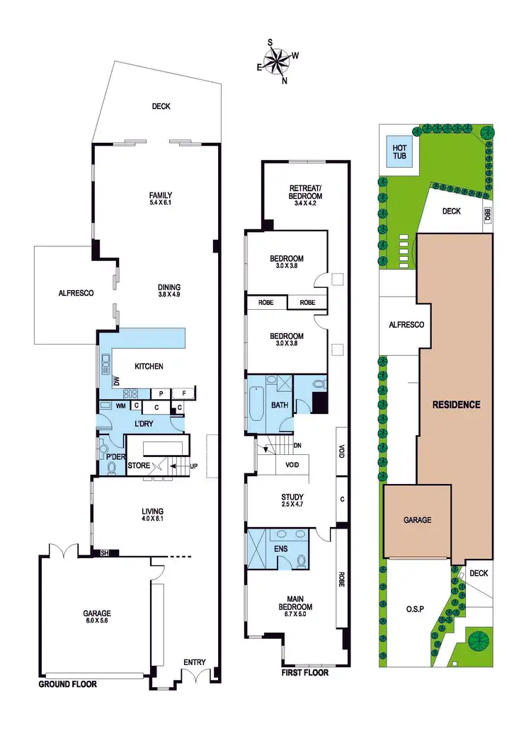 Floorplan of Homely townhouse listing, 12B Chauvel Street, Bentleigh East VIC 3165