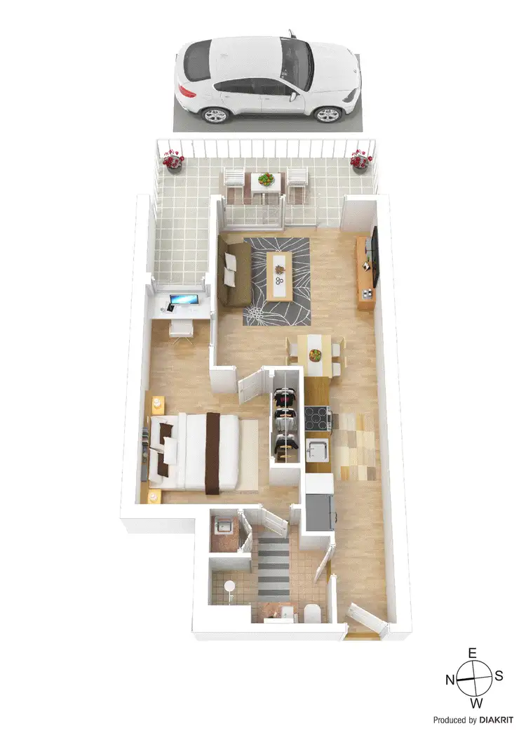 Floorplan of Homely apartment listing, 209/83-85 Drummond Street, Oakleigh VIC 3166