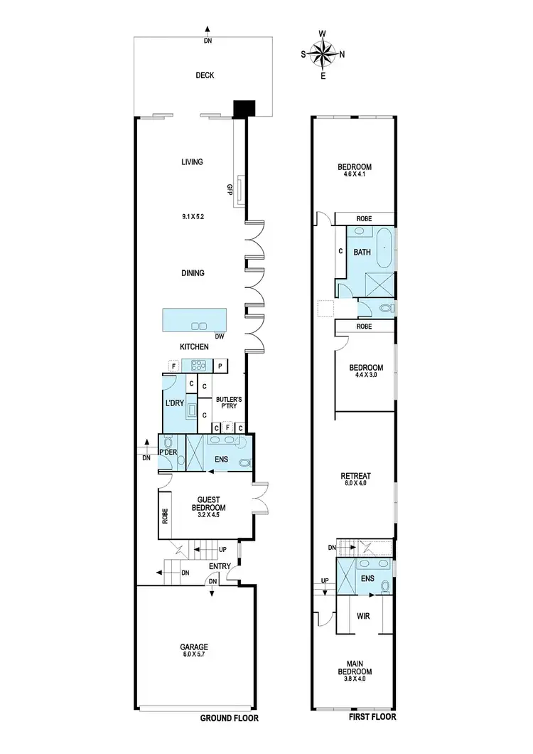 Floorplan of Homely townhouse listing, 8a Billson Street, Brighton East VIC 3187
