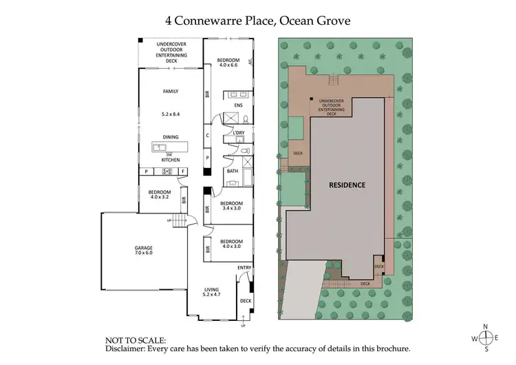 Floorplan of Homely house listing, 4 Connewarre Place, Ocean Grove VIC 3226