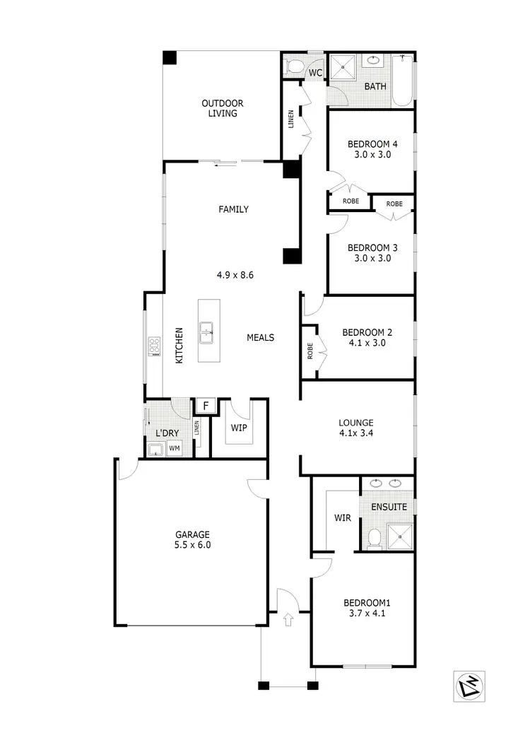 Floorplan of Homely house listing, 157 Mandalay Circuit, Beveridge VIC 3753