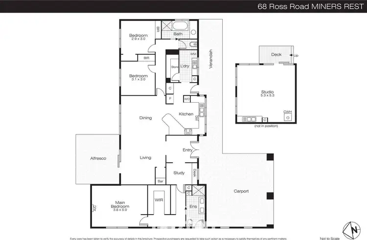 Floorplan of Homely house listing, 68 Ross Road, Miners Rest VIC 3352