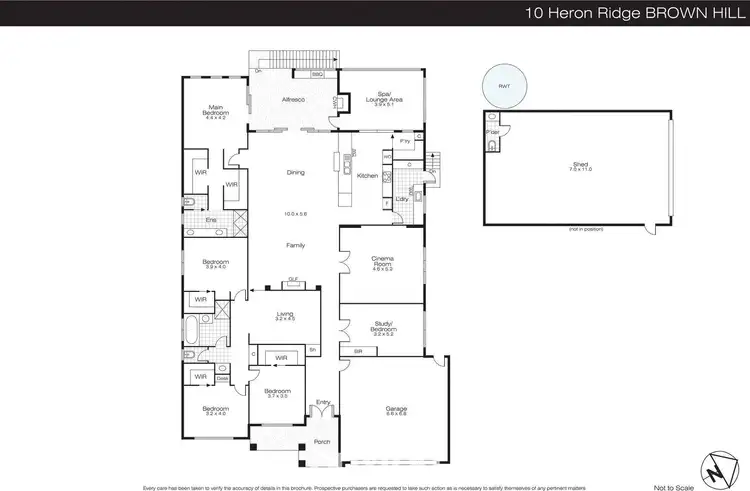 Floorplan of Homely house listing, 10 Heron Ridge, Brown Hill VIC 3350