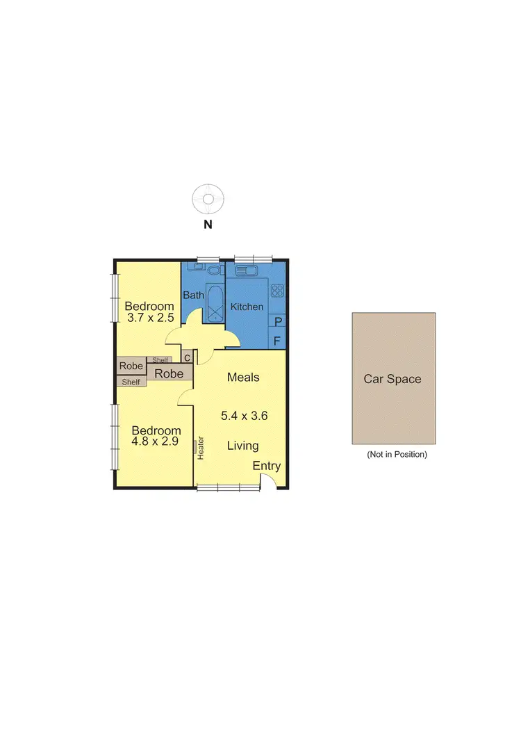 Floorplan of Homely apartment listing, 11/54 Bendigo Street, Richmond VIC 3121