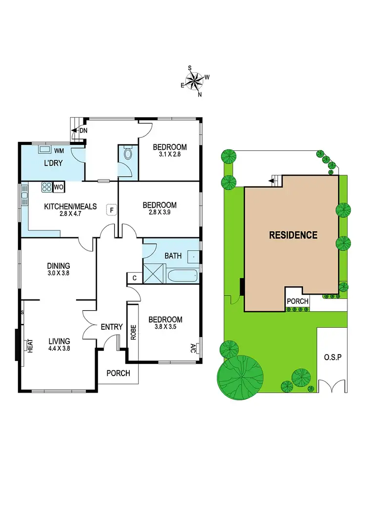 Floorplan of Homely house listing, 1/24 Fromer Street, Bentleigh VIC 3204
