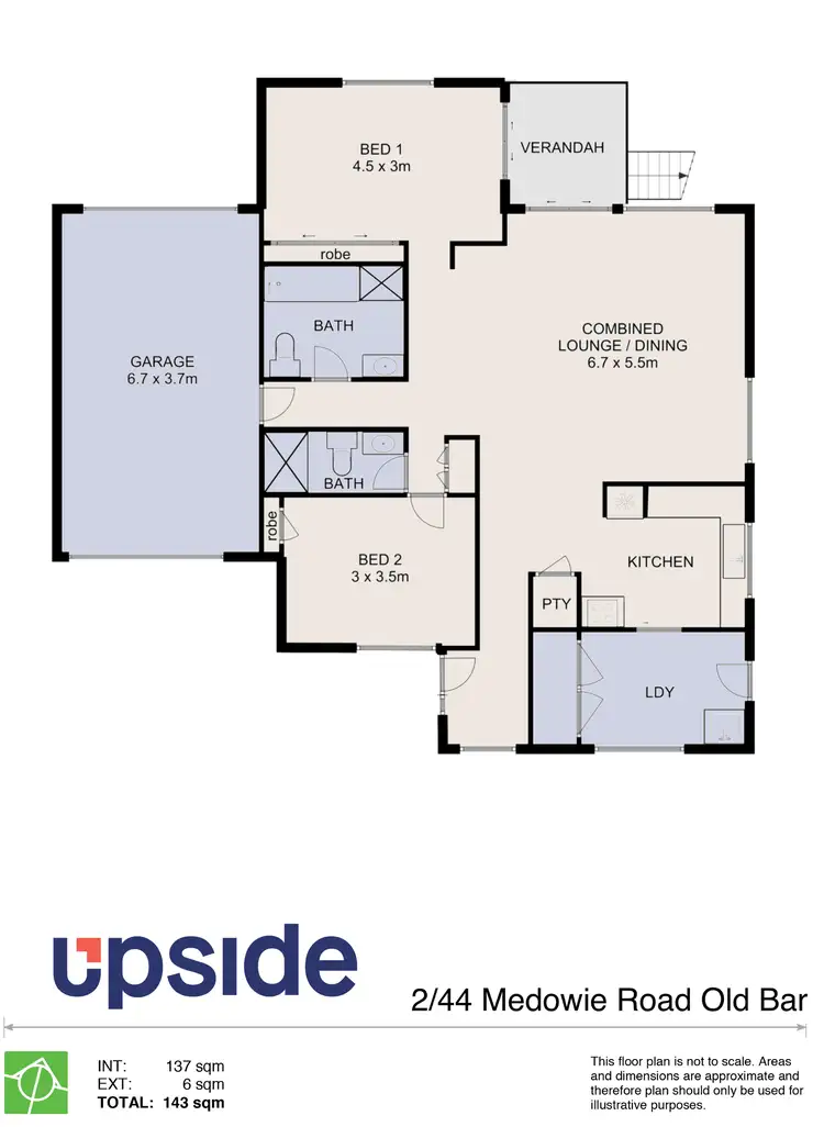Floorplan of Homely unit listing, 2/44 Medowie Road, Old Bar NSW 2430