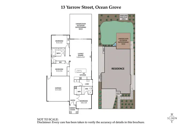 Floorplan of Homely house listing, 13 Yarrow Street, Ocean Grove VIC 3226